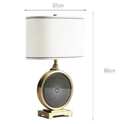 Lampe à poser LED design dorée avec abat-jour Monma — LZ4X9T2