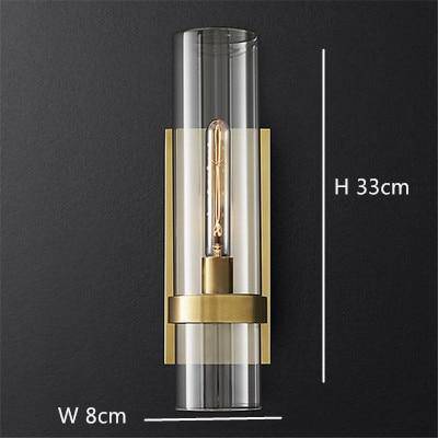 Applique murale LED design avec tube en verre cylindrique — LZ4X9P2
