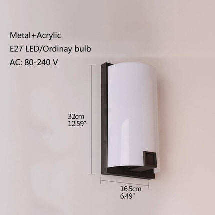Applique murale LED demi-cylindre pour chambre moderne — LZ4Q7X9