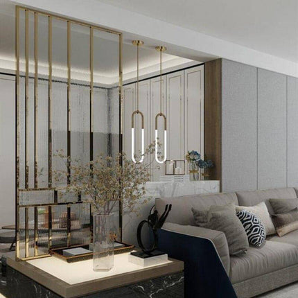 Suspension LED design en anneau allongé moderne — LZ4X9Q