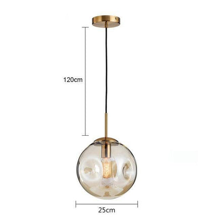 Suspension LED design boule déformée en verre Head — LZ4G7X