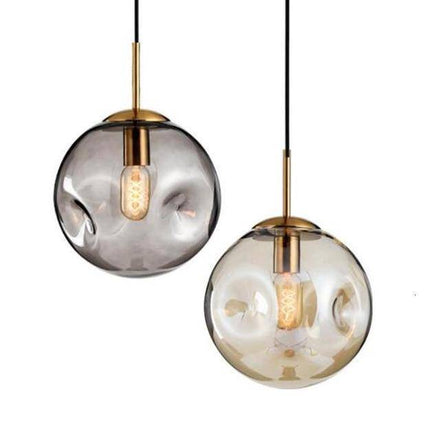 Suspension LED design boule déformée en verre Head — LZ4G7X