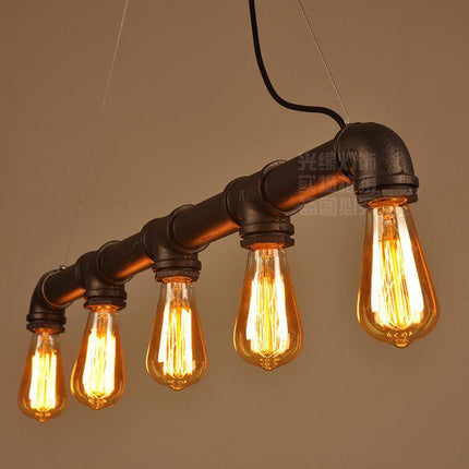 Suspension rustique industrielle multi-lampes — LZ4X9Q2
