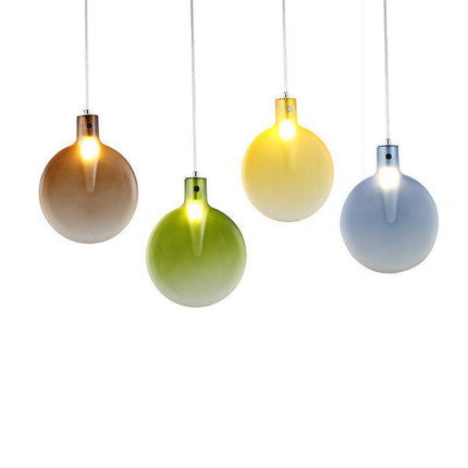 Suspension LED en verre coloré au design Paddle moderne — LZ4X9JQ
