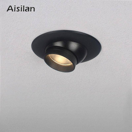 Spot LED semi-encastré noir au design moderne Light Zoom — LZ4P9XQ