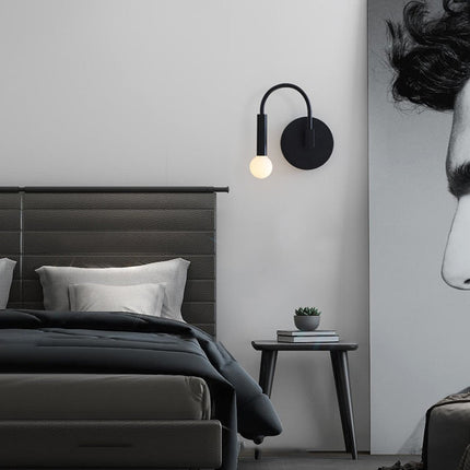 Applique murale moderne LED en forme d'arc métallique Iraide
