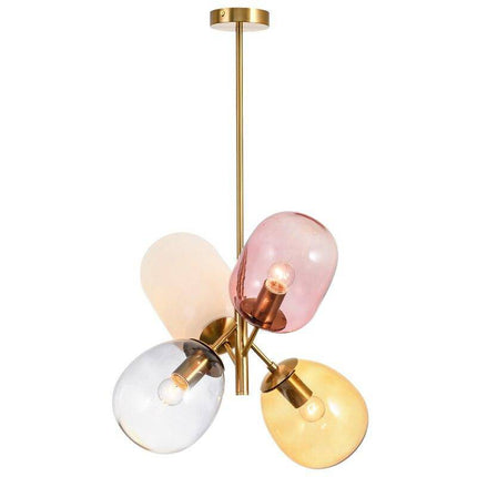 Suspension LED design avec abat-jours colorés style nordique — LZ4X9T2