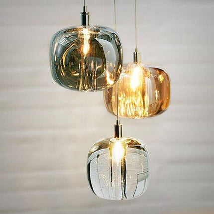 Suspension LED en verre coloré design contemporain — LZ7XQ2