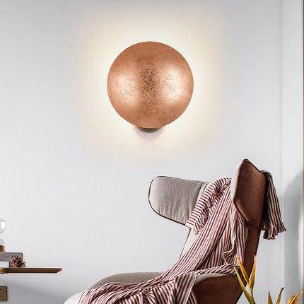 Applique murale LED design avec abat-jour métallique arrondi — LZ4QX9J