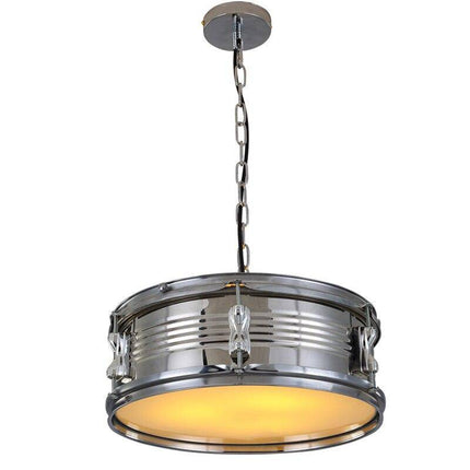 Suspension LED style tambour de batterie en métal rétro — LZ4X9P