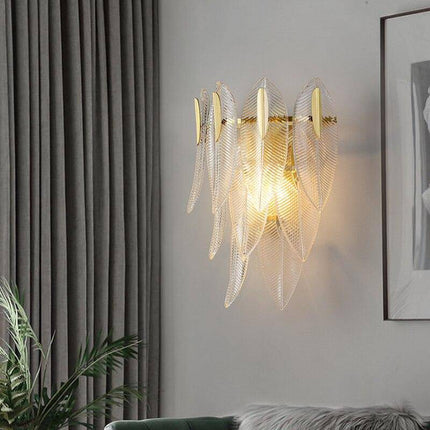 Applique murale LED design en feuille de verre Coffee — LZ4X9P2Q