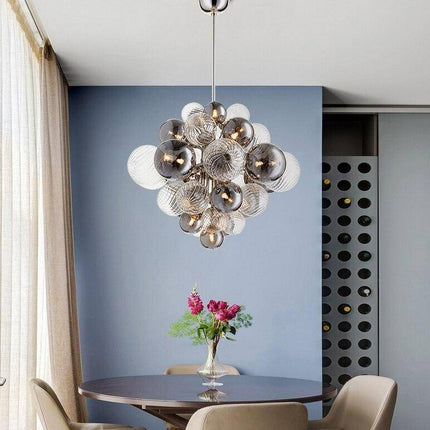 Suspension LED design avec boules en verre multiples — LZ4X9P