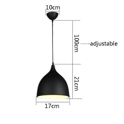 Suspension LED à abat-jour conique arrondi multicolore — LZ4Q7N2