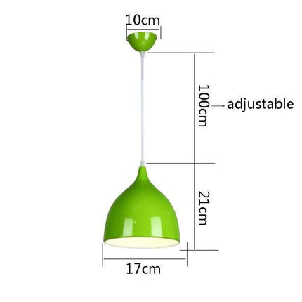 Suspension LED à abat-jour conique arrondi multicolore — LZ4Q7N2