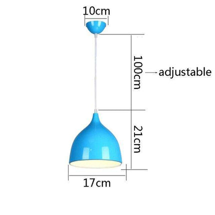 Suspension LED à abat-jour conique arrondi multicolore — LZ4Q7N2