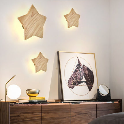 Applique murale étoile en bois pour enfant Stary — LZ4Q7M9