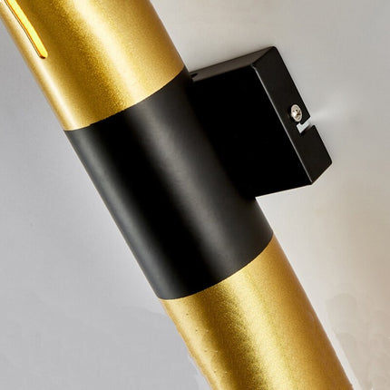 Applique murale à LED cylindrique doré Vera