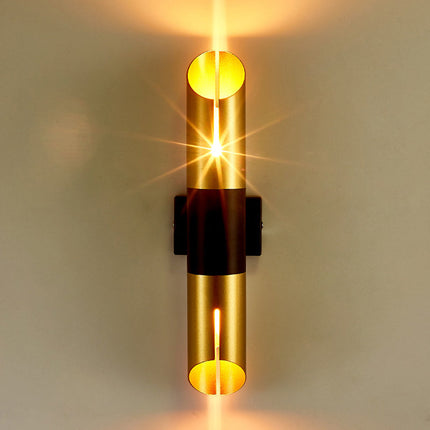 Applique murale à LED cylindrique doré Vera