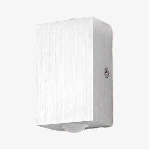 Applique murale rectangulaire chromée avec LED haut et bas — LZ4X9T2