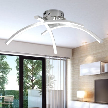 Plafonnier LED design en métal avec 3 barres courbées Teylor — LZ4X9M