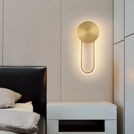 Applique murale circulaire en cuivre design Lotyna — LZ4X9T1