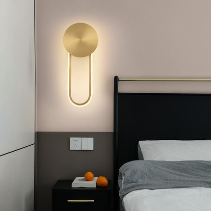 Applique murale circulaire en cuivre design Lotyna — LZ4X9T1