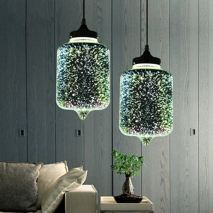 Suspension moderne multicolore en verre 3D Kaili — LZ4X9M