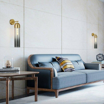 Applique murale LED design cylindre en verre coloré style Loft — LZ4X9P2