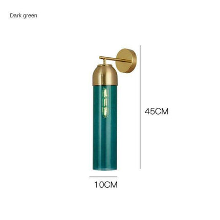 Applique murale LED design cylindre en verre coloré style Loft — LZ4X9P2