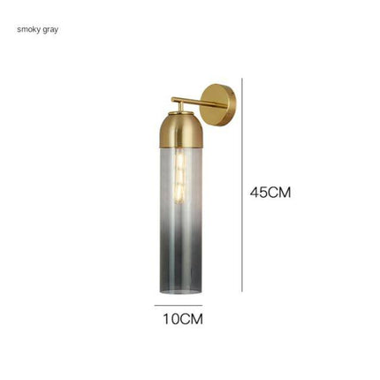 Applique murale LED design cylindre en verre coloré style Loft — LZ4X9P2