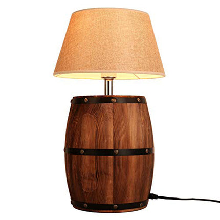 Lampe de chevet vintage forme tonneau avec corde — LZ7FQ2