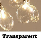 Transparent / 45 lampes / Doré - Froide