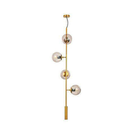 Lustre LED en métal avec boules en verre rétro — LZ4X9P2