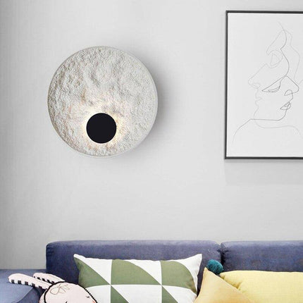 Applique murale LED ronde blanche au design minimaliste — LZ4X9P2