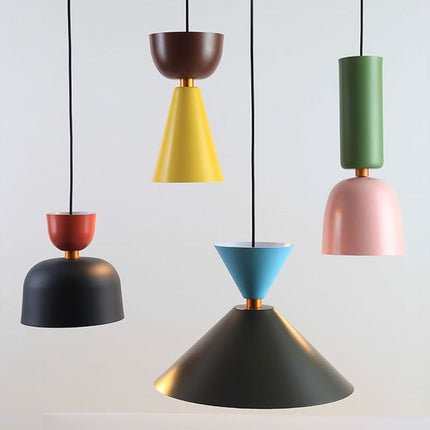 Suspension LED design avec abat-jour coloré style nordique Topaz — LZ4X9P2Q