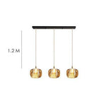 3 lampes - allongé - ambré