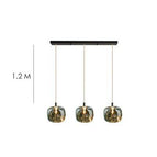 3 lampes - allongé - gris