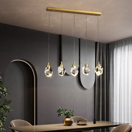 Lustre moderne LED avec goutte en cristal Tyana — LZ4X9M