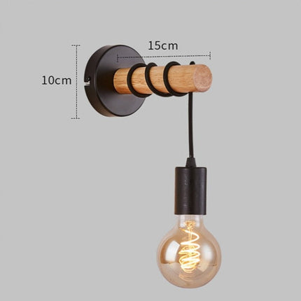 Applique murale moderne en bois filaire Deliah — LZ4X9P