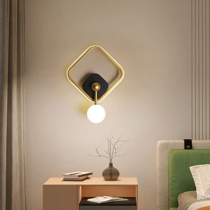 Applique murale design géométrique avec boule suspendue Oryna — LZ4Q7X9