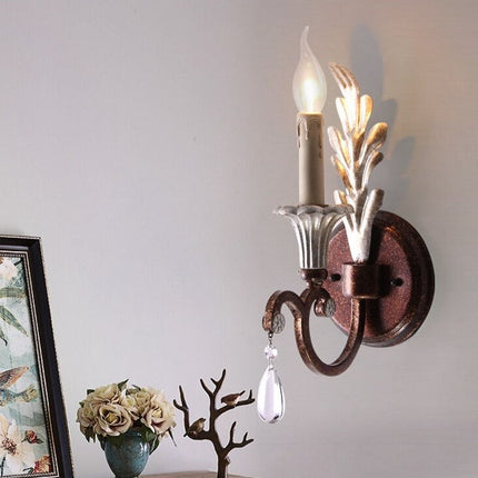 Applique murale vintage en forme de bougie Antesse