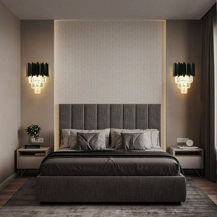 Applique murale moderne avec cristaux en 4 niveaux luxury Etto — LZ4X9J