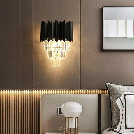 Applique murale moderne avec cristaux en 4 niveaux luxury Etto — LZ4X9J