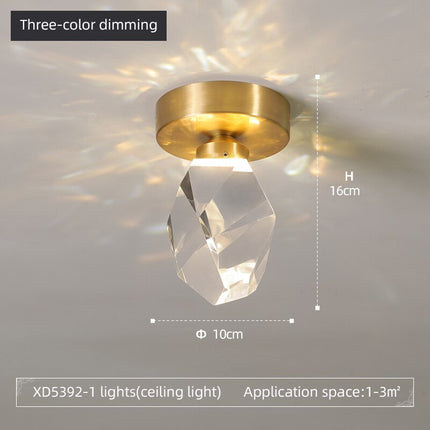 Plafonnier LED moderne forme pierre précieuse Ayola — LZ4QJ7M
