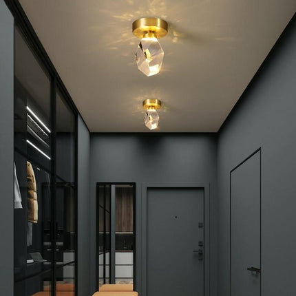 Plafonnier LED moderne forme pierre précieuse Ayola — LZ4QJ7M