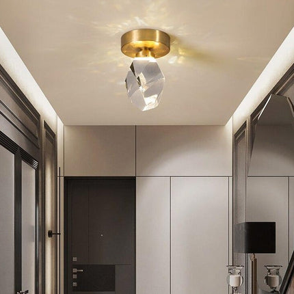 Plafonnier LED moderne forme pierre précieuse Ayola — LZ4QJ7M