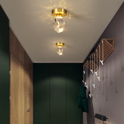 Plafonnier LED moderne forme pierre précieuse Ayola — LZ4QJ7M