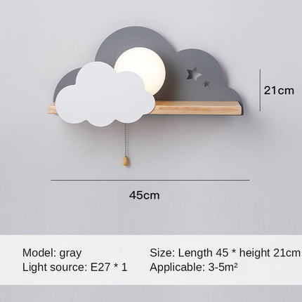 Applique murale LED moderne avec support en bois Lyzia — LZ4X9T2