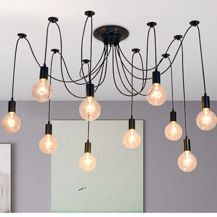 Lustre suspension industriel filaire forme araignée Spidde — LZ4X9J