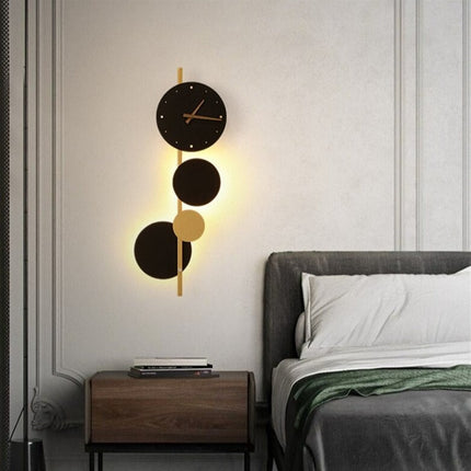 Applique murale LED moderne avec horloge intégrée Scony — LZ4P9XJ